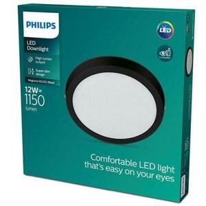 LED Stropní přisazené svítidlo Philips Magneos 8719514328693 12W 1150lm 2700K IP20 21cm kulaté černé
