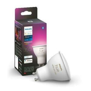 PHILIPS HUE Hue Bluetooth LED White and Color Ambiance žárovka Philips 8719514339880 GU10 4,3W 350lm 2000K-6500K RGB stmívatelná