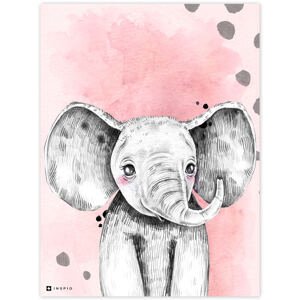 Obraz do dětského pokoje - Barevný se slonem