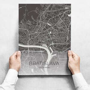 Sada obrazů - Map Of Bratislava