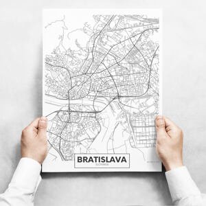 Sada obrazů - Map Of Bratislava II