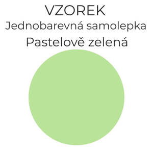 Vzorek 495 - Pastelově zelená