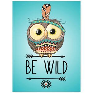 Obraz na zeď - Be wild, sovička