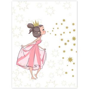 Obraz pro dívky - princezna a hvězdy