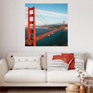 Samolepka na zeď z fotky - Golden Gate Bridge