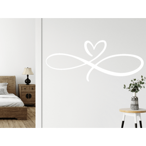 Dekorace do ložnice - nekonečná láska v dřevěném designu na zeď