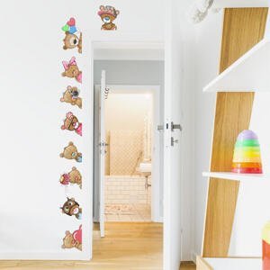 Samolepky do dětského pokoje - Medvídci kolem dveří