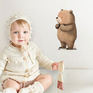 Dětská samolepka na zeď - Hnědý medvídek