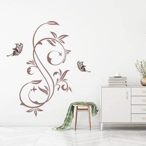 Šablona na zeď - Ornament s motýlem