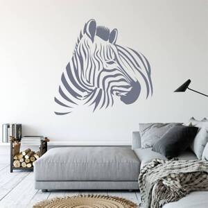 Samolepka na zeď - Zebra ve vlastní barvě