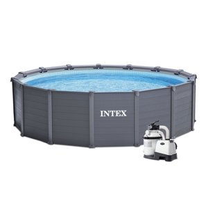 Intex GRAPHITE GRAY PANEL POOL 478 x 124 cm 26382NP