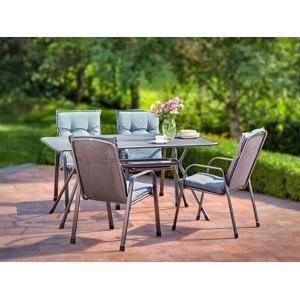 Marimex | Zahradní stůl Tavio 160 cm + 4x pevné křeslo Savoy Basic | 11640036
