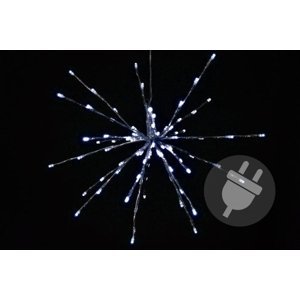 Nexos 33224 Vánoční osvětlení meteorický déšť studená bílá, 80 LED, 40 cm