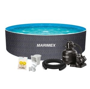 Marimex | Bazén Orlando 3,66x1,22 m s pískovou filtrací a příslušenstvím - motiv RATAN | 19900127