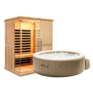 Marimex Infrasauna Marimex ELEGANT 3001 XXL + Vířivý bazén PureSpa Bubble HWS - 19900137