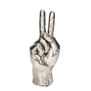 Dekorace Hand Sign Peace 26cm
