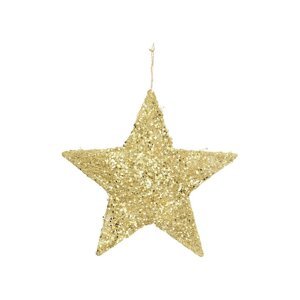 Dekorace Golden Star 25cm