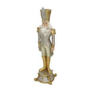 Figurka Louskáčka 42cm silver gold