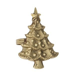 Kroužek na ubrousky Christmas Tree gold