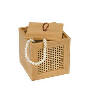 WENKO Koupelnová krabička s víkem S Allegre, bambus