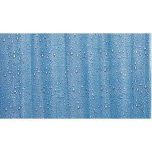GRUND Sprchový závěs GOCCE modrý 180x200 cm
