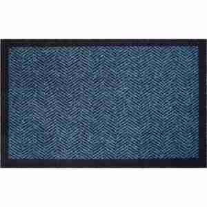 GRUND Rohožka do domácnosti HERRINGBONE modrá Rozměr: 90x150 cm