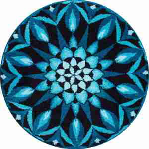 GRUND Mandala předložka POZNÁNÍ tyrkysová Rozměr: ø 60 cm
