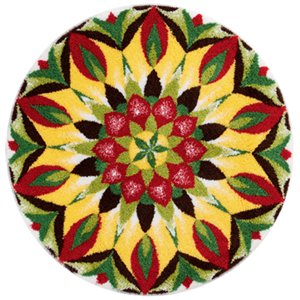 GRUND Mandala předložka MANDALA ŽIVOTA zelenožlutá Rozměr: ø 100 cm