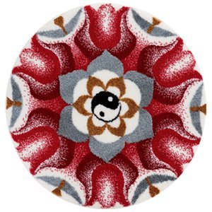 GRUND Mandala předložka HARMONIE PROTIKLADŮ červená Rozměr: ø 100 cm