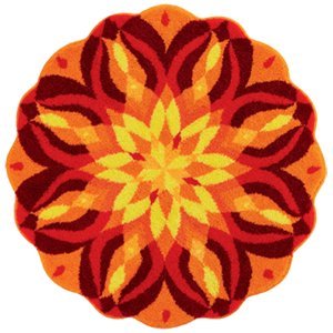 GRUND Mandala předložka SEBEREALIZACE oranžová Rozměr: ø 100 cm