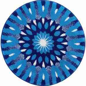 GRUND Mandala předložka POCHOPENÍ modrá Rozměr: ø 80 cm