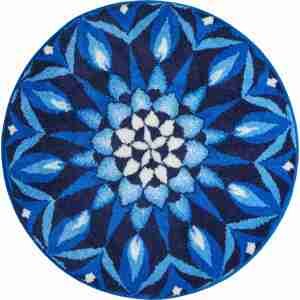 GRUND Mandala předložka CHAKRA modrá Rozměr: ø 80 cm