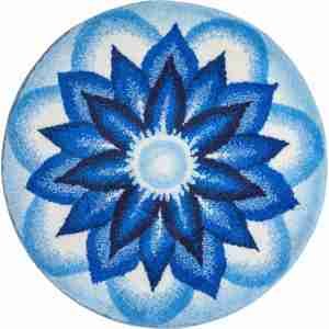 GRUND Mandala předložka HEAVEN modrá Rozměr: ø 80 cm