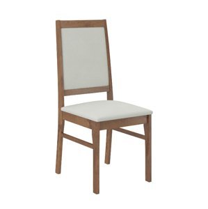 Jídelní židle Cress dekor dřeva dub lefkas potahová látka šedá