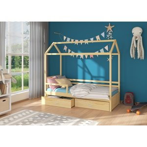 Dětská postel se zábranou 80x180 cm Madge Borovice