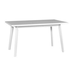 Rozkládací jídelní stůl 80x140  Ramon Bilá deska stolu a bílé nohy