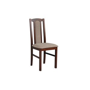 Jídelní židle čalouněná z masivu Rello Wenge s šedým sedákem