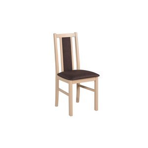 Jídelní židle z masivu Umeg 02 - buk/látka hnědá