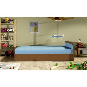 Čalouněná postel Parys GR 80 x 190 Alova 29 modrá