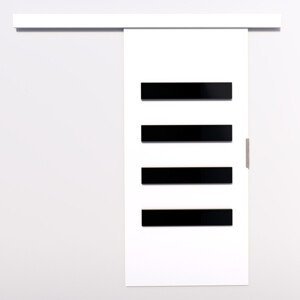 Posuvné dveře FORLI 96 x 205 bílá černá Laocbel