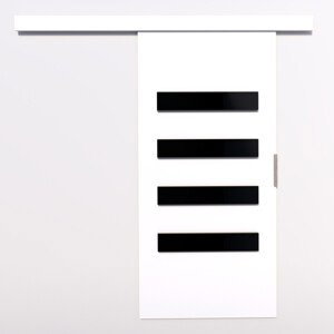 Posuvné dveře FORLI 86 x 205 bílá černá Laocbel
