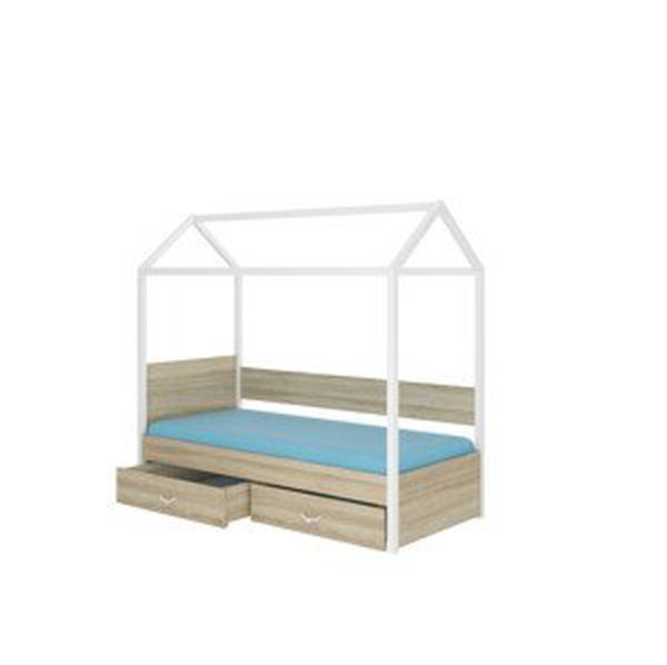 Domečková dětská postel s matrací OTELLO 180 x 80 cm