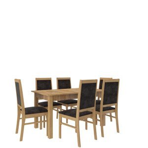 Jídelní set - stůl + židle RODOS 25 Craft zlatá