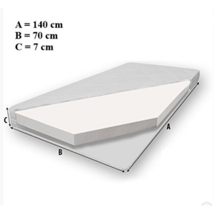 Dětská postel s matrací PEPE PLANE WITH A BANNER 140x70