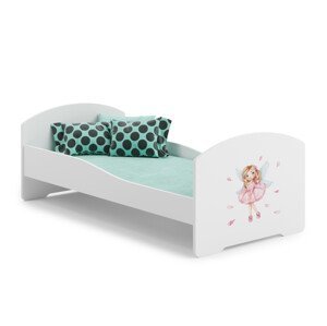 Dětská postel s matrací PEPE GIRL WITH WINGS 140x70