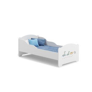 Dětská postel s matrací AMADIS DINOSAURS 140x70
