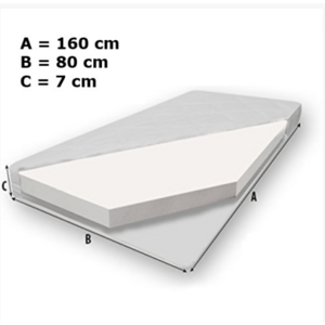 Dětská postel s matrací AMADIS PLANE WITH A BANNER 160x80