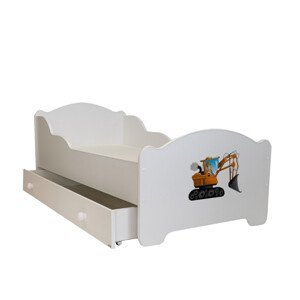 Dětská postel s matrací a šuplíkem AMADIS DIGGER 160x80