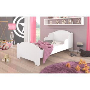 Dětská postel s matrací AMDIS WHITE 160x80