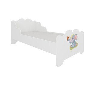 Dětská postel s matrací XIMENA ELEPHANT 140x70